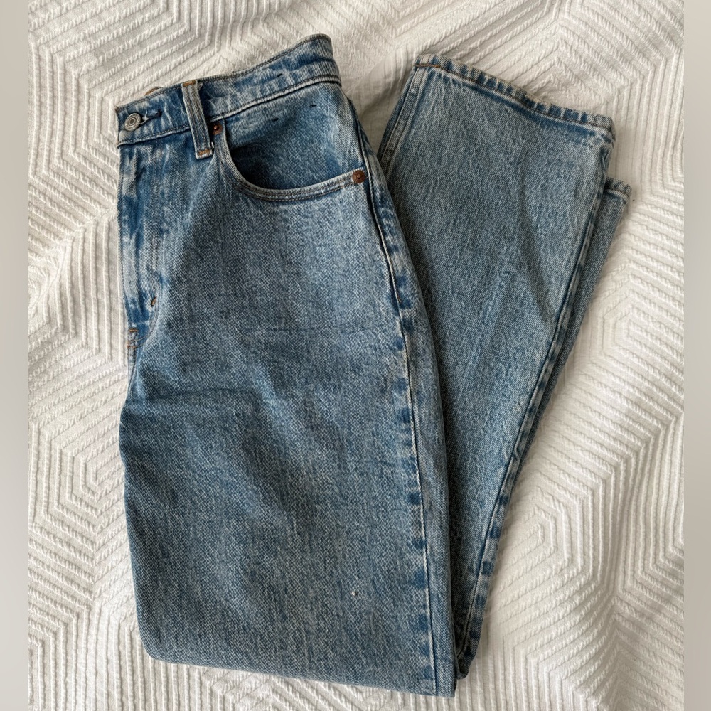 Abercro Curve Love 90s Straight Ultra High Rise Jeans